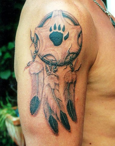 Native American Tattoo On Shoulder