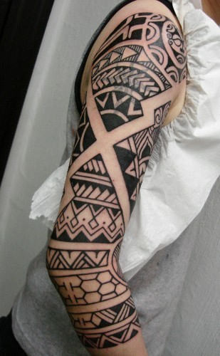 Polynesian Tattoo On Arm