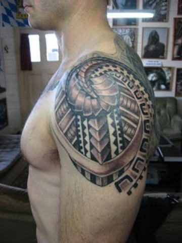 Winning Samoan Tattoo On Shoulder