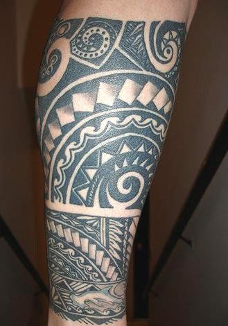 Samoan Tattoo On Leg