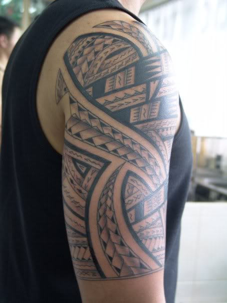 Samoan Tattoo On Shoulder