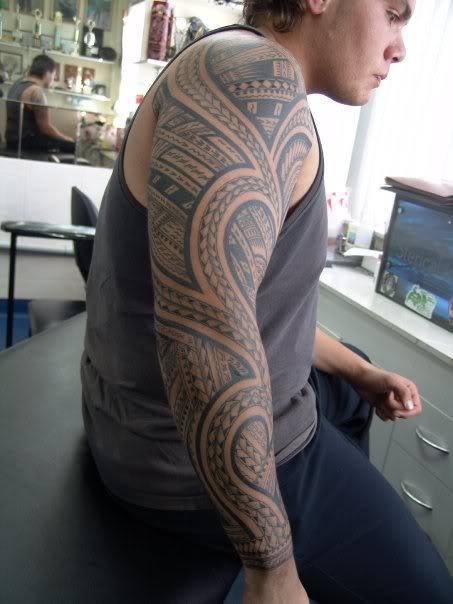 Samoan Tattoo On Shoulder and Arm