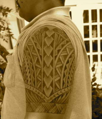 Samoan Tattoo On Shoulder
