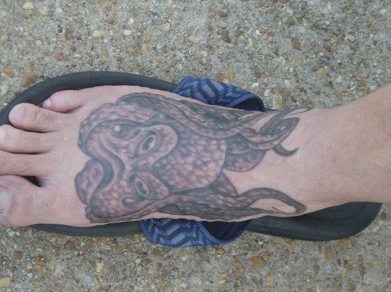 Samoan Tattoo On Foot