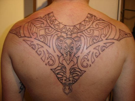 Designing Samoan Tattoo On Back