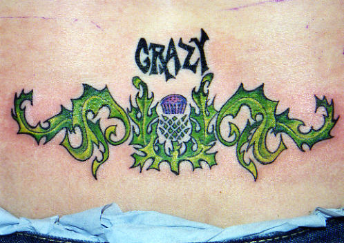 Crazy Tattoo On Waist