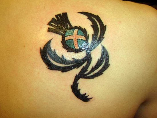 Scottish Tattoo On Back