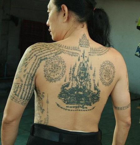 Wonderful Tibetan Tattoo On Back