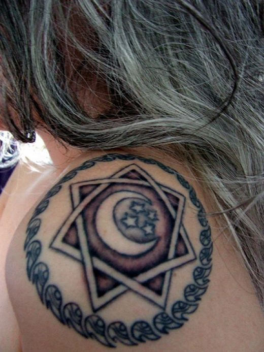 Tibetan Tattoo On Shoulder