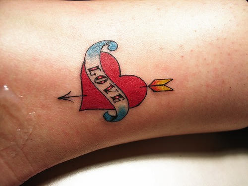 Love and Heart Tattoo