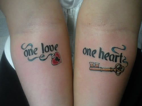 Love Tattoo On Arms