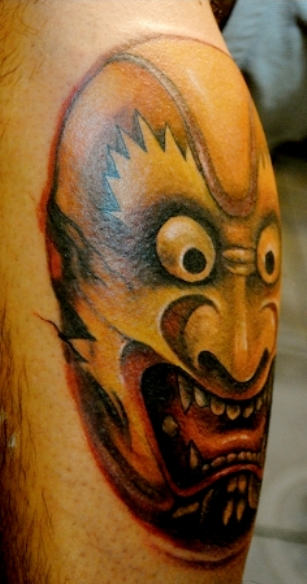 Scary Demon Tattoo