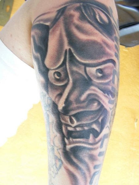 Demon Tattoo on Arm