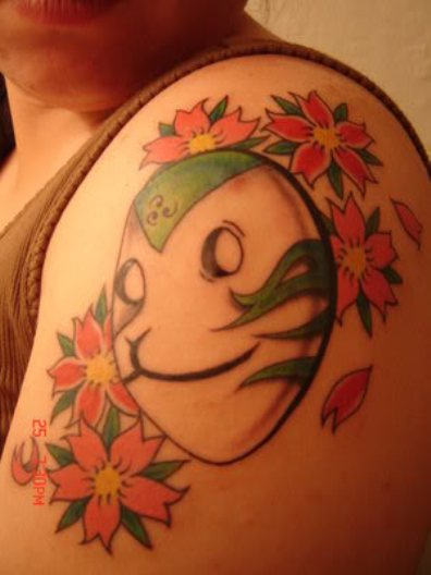 Beautiful Mask Tattoo