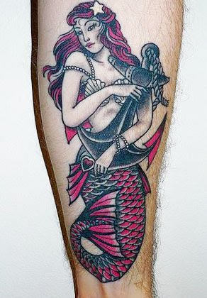 Attractive Mermaid Tattoo On Arm