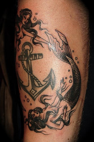Mermaids Tattoo On Arm