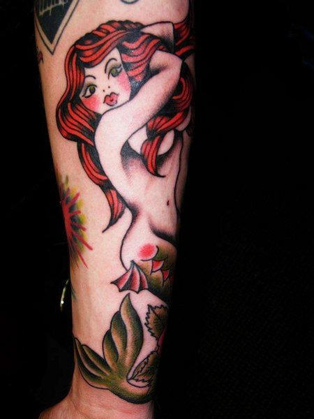 Mermaid Tattoo On Arm