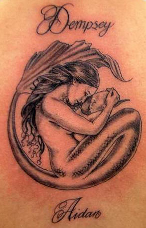 Mother Mermaid Tattoo