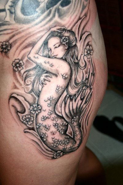 Awesome Mermaid Tattoo