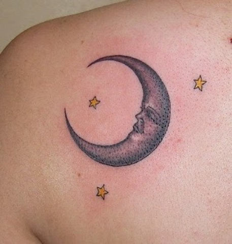 Superb Moon Tattoo