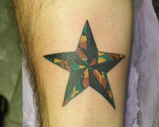 Attractive Nautical Star Tattoo