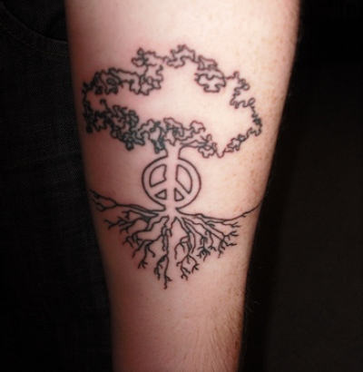 Peace Tree Tattoo