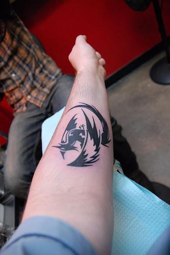 Phoenix Tattoo On Forearm