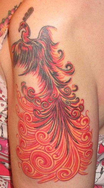 Attractive Phoenix Tattoo