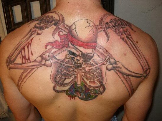 Pirate Tattoo On Back