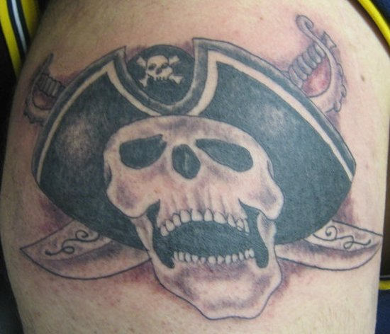 Laughing Pirate Tattoo