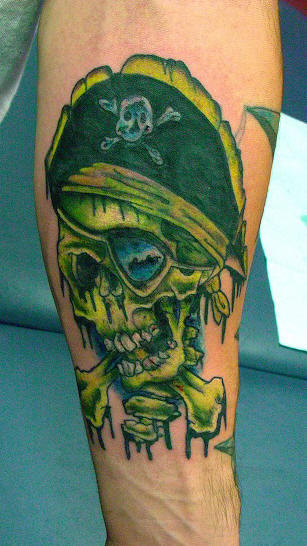 Pirate Tattoo On Arm