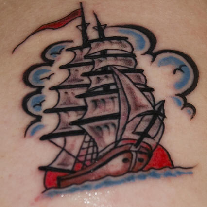 Lovely Ship Tattoo