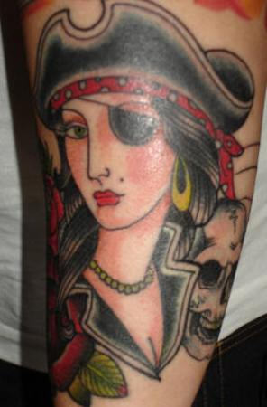Lady Pirate Tattoo