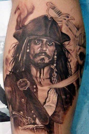 Johnny Depp Pirate Tattoo