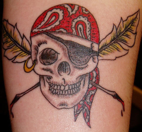Attractive Pirate Tattoo