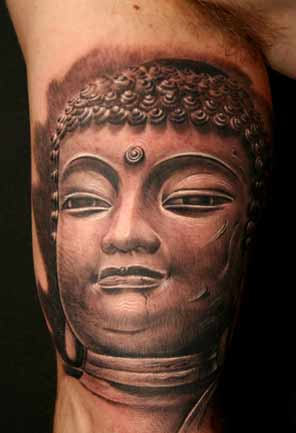 Buddha Tattoo On Shoulder