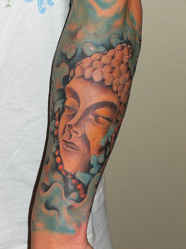 Buddha Tattoo On Arm