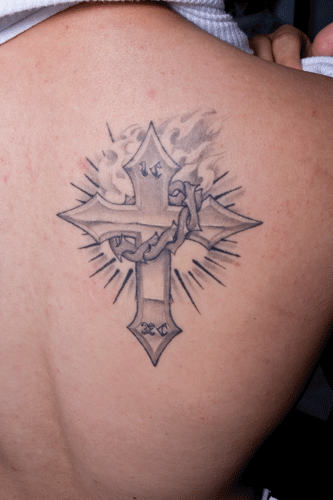 Attractive Cross Tattoo