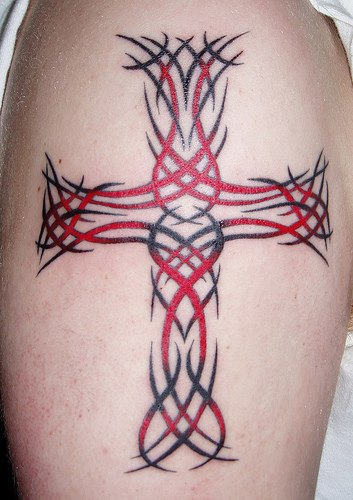 Elegant Cross Tattoo