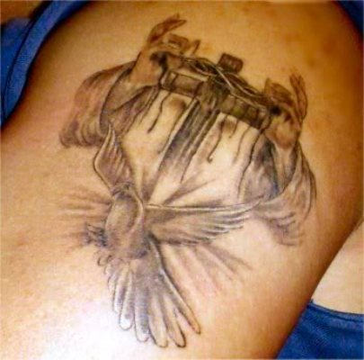 Wonderful Christian Tattoo On Shoulder