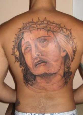 Wonderful Jesus Tattoo on Back