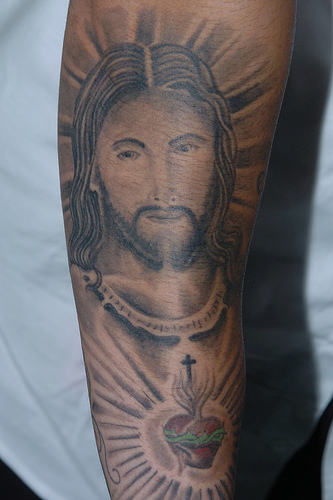 Jesus Tattoo On Arm