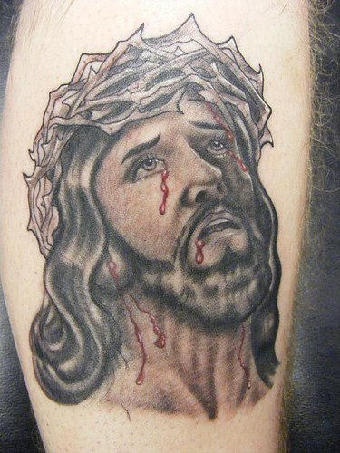 Suffering Jesus Christ Tattoo