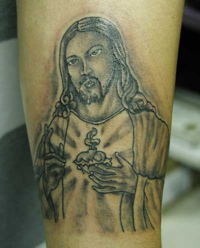 Inspiring Jesus Tattoo