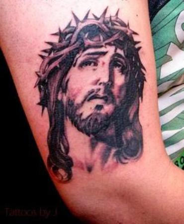 Jesus Tattoo On Arm