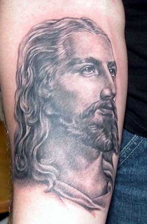 Jesus Christ Tattoo On Arm