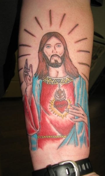 Jesus Tattoo On Arm