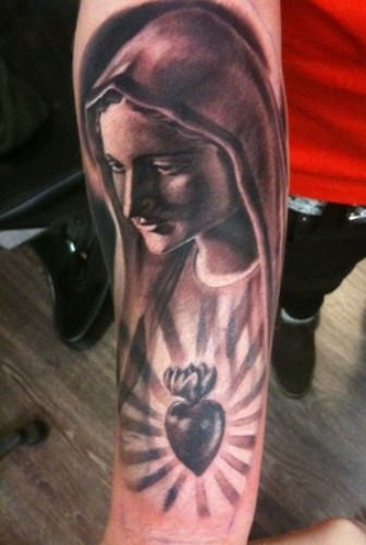 Mary Tattoo On Arm