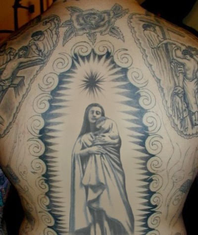 Grand Christian Tattoo On Back