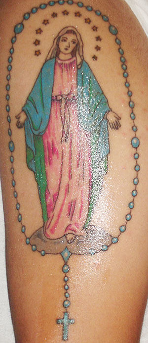 Great Virgin Mary Tattoo